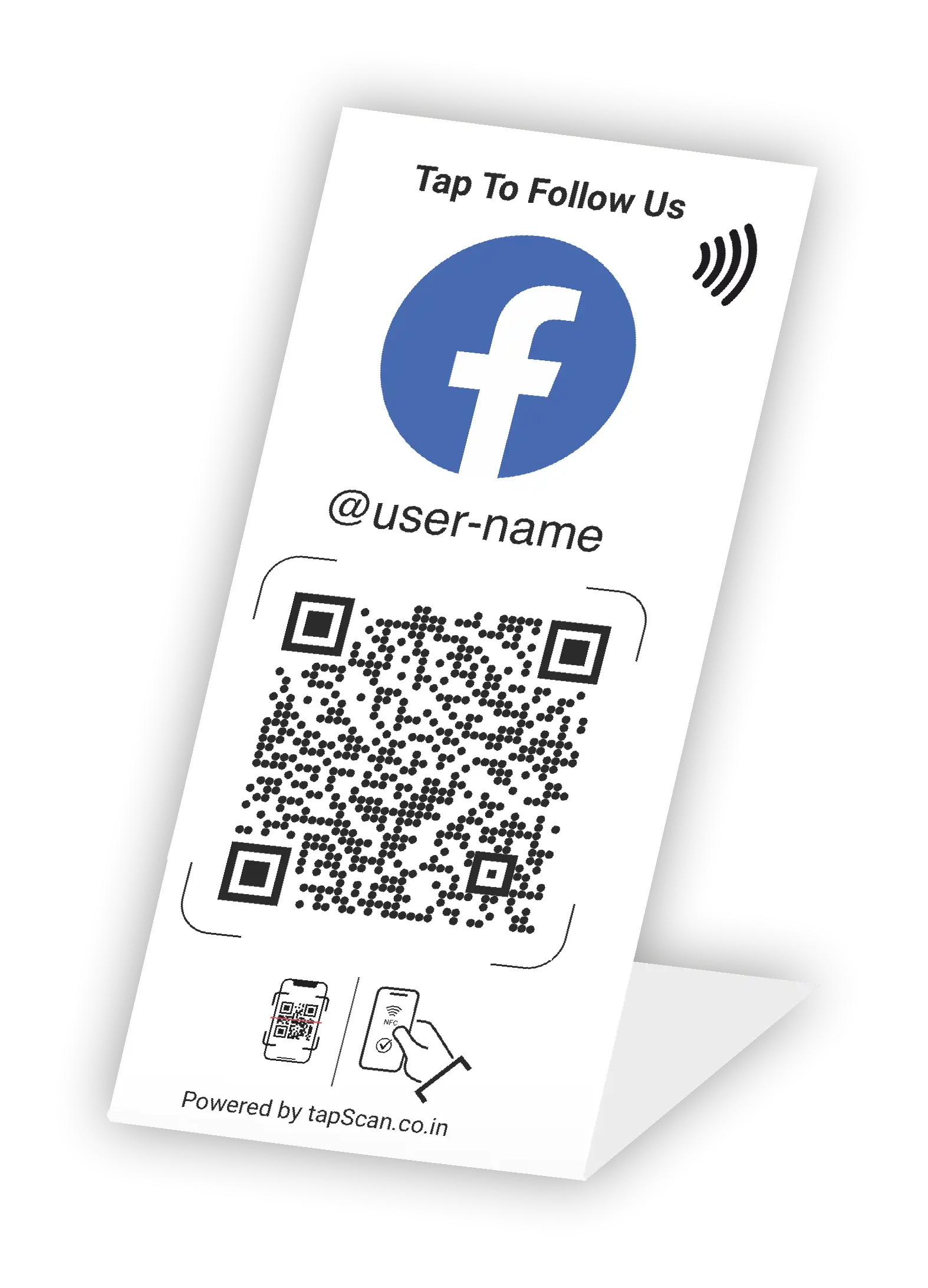 Increase Facebook Followers with Eye-Catching Facebook Follow Us Standee