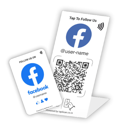 Complete Facebook Follow Us Set – Cards & Standee for Maximum Engagement