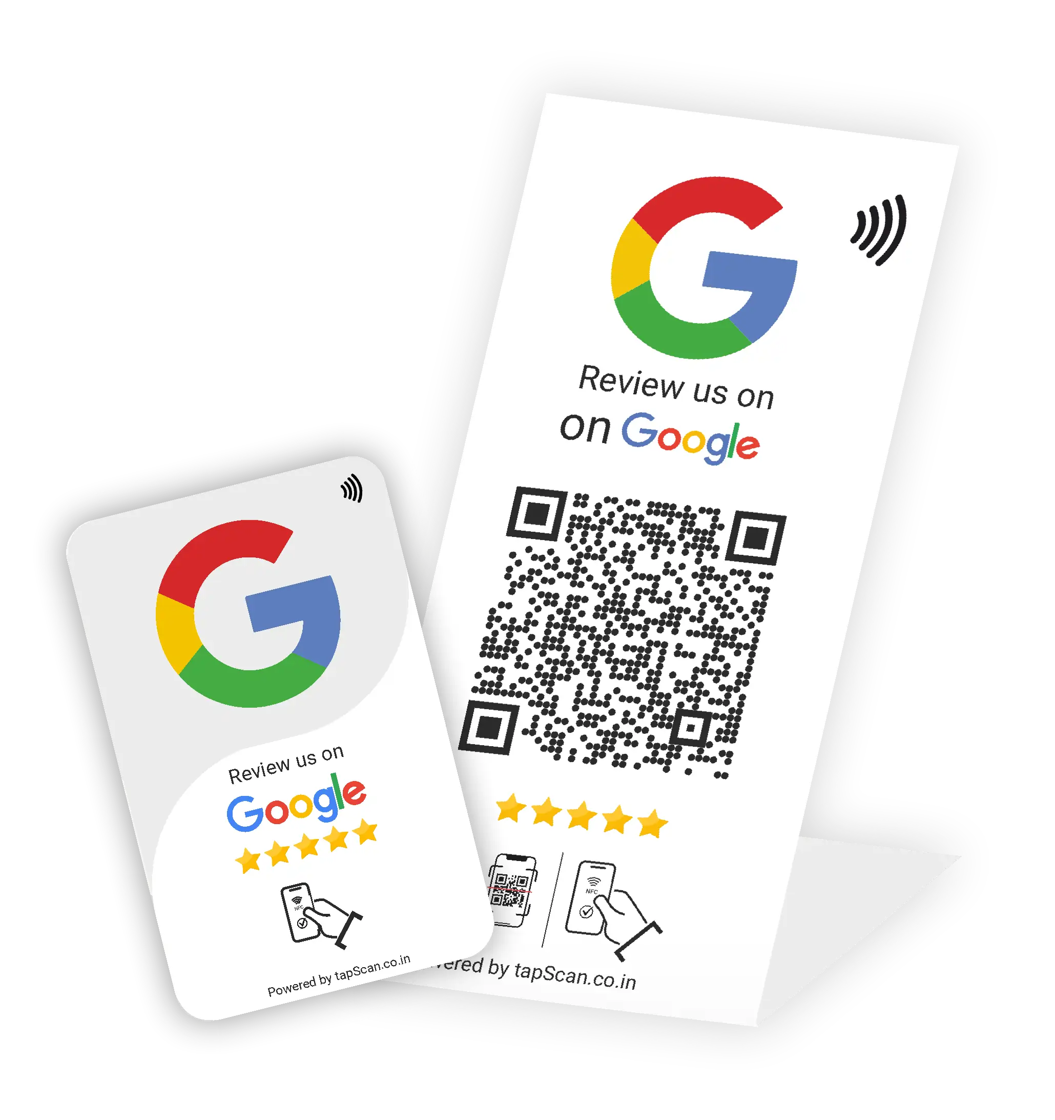 Complete Google Review Collection – Cards & Standee for Maximum Impact