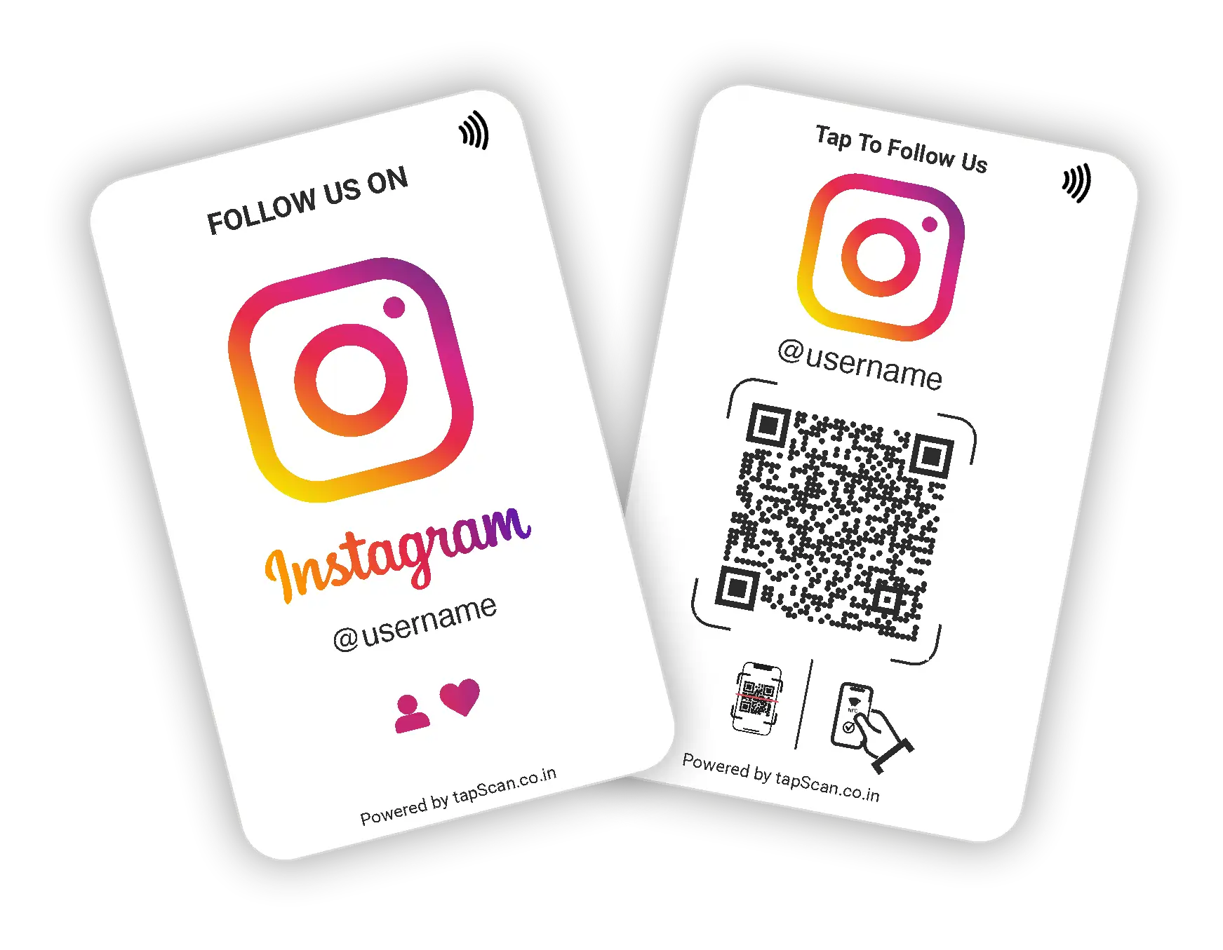 Grow Your Instagram Following with Easy-to-Scan Instagram Follow Us Cards