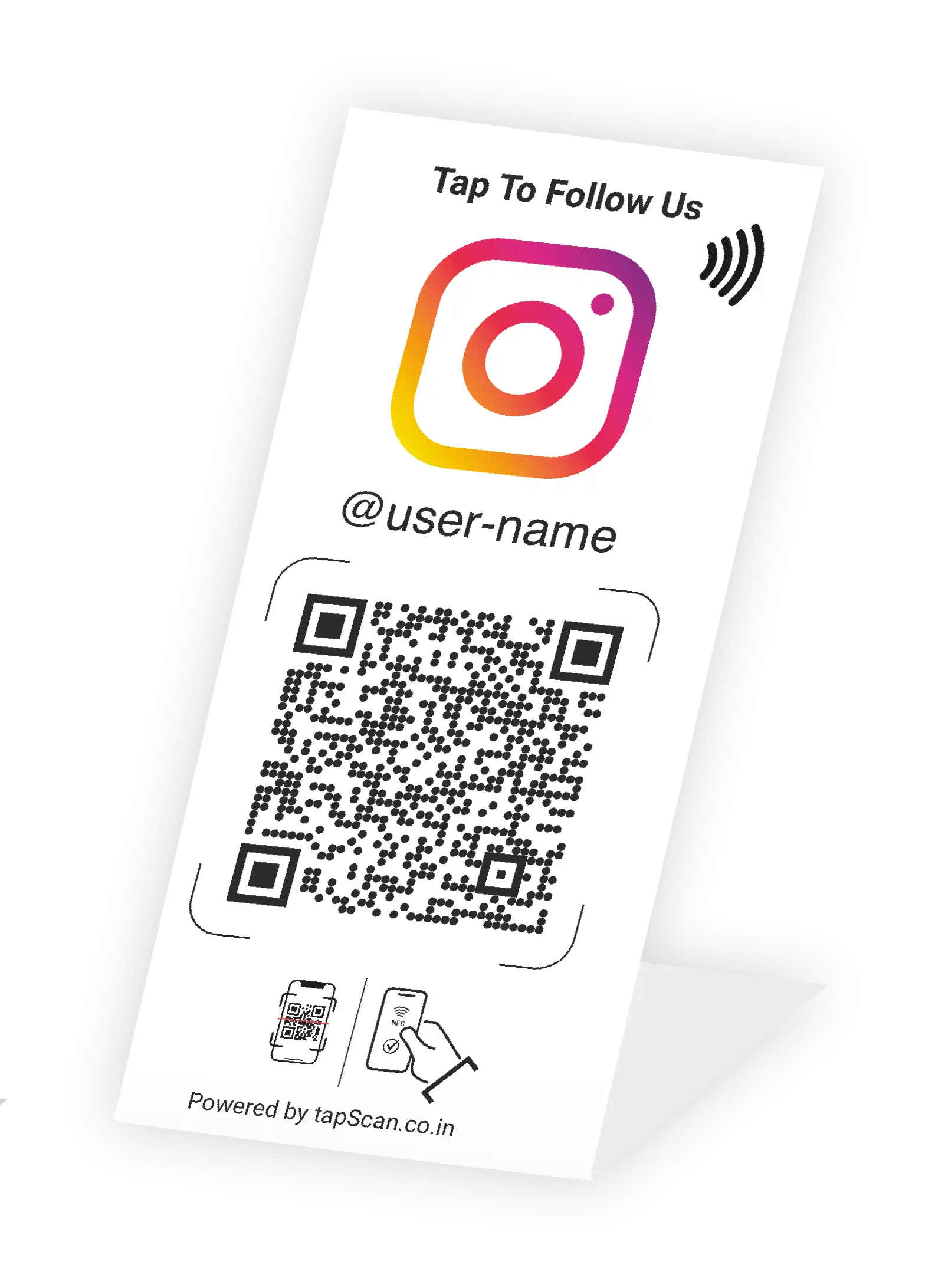 Increase Instagram Followers with Our Stylish Instagram Follow Us Standee