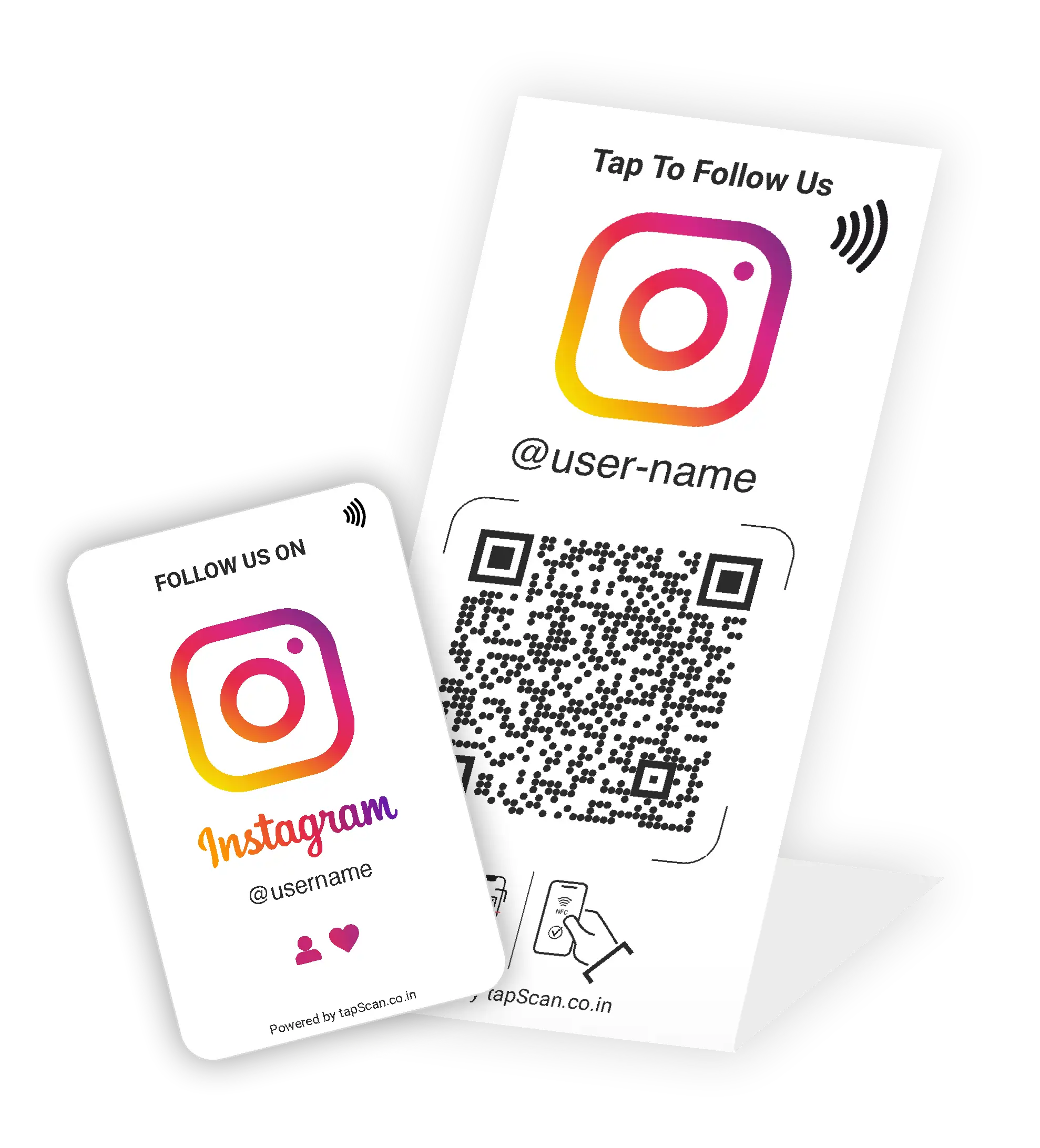 Instagram Follow Us Collection – Cards & Standee to Maximize Followers.