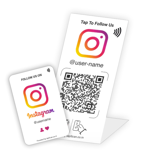Instagram Follow Us Collection – Cards & Standee to Maximize Followers.