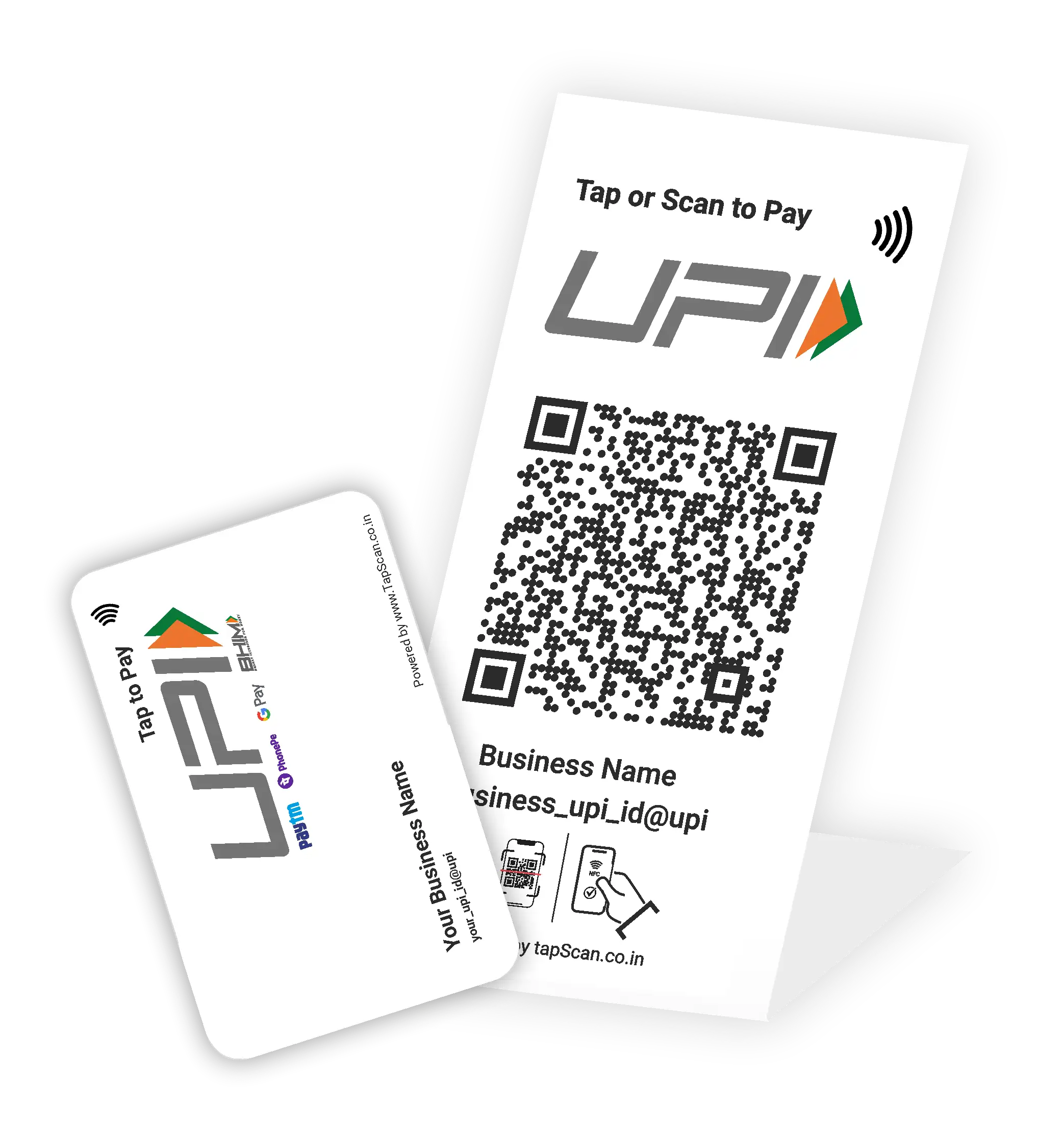UPI Payment Cards & Stands – Accept Payments Instantly via QR